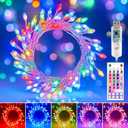 Moonflor 10FT Fairy Lights Color Changing - 100 LED 22 Colors Cluster Fairy Lights with Remote, Firecracker String Lights with 12 Modes, Halloween Fairy Lights for Bedroom Indoor Classroom Christmas