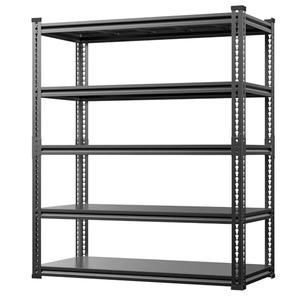 Lauxery Heavy Duty Garage Shelving Unit 3000LBS, Adjustable 5-Tier Storage Rack with Boltless Design, 48" W*18.9" D*72" H Metal Shelves for Basement, Garage & Warehouse Storage