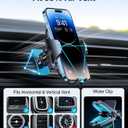 VICSEED Upgrade Ultra Stable Car Phone Holder MountDouble Lock Metal Clip Universal Air Vent Phone Mount,Mobile Cell Phone Holder for Your Car,for iPhone 17 Pro Max 16 and All Phone