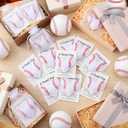 Hollowfly 12 Set Baseball Pocket Hug Heart Shape Stitching Pocket Hug with Inspirational Cards and Organza Bags Encouragement Gifts for Baseball Players Athletes Teams Sports Lovers Coaches Graduation