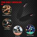 Carbon Fiber Performance Insoles, Shock Absorbing Sport Insoles for Running, Basketball, Volleyball, More Structured Support Energy Return Injury Prevention Insoles