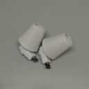 Vintage Plug in Night Light with Switch, 2-Pack 0.5W LED Night Lights Plug into Wall Socket, Soft Warm Baby Nursery Nightlight with Linen Fabric Lamp Shade for Adult Kids Room Bathroom Hallway