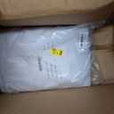 Surmente 2 Pack White Table Skirt, 14ft Polyester Tablecloth for Weddings, Banquets, or Restaurants