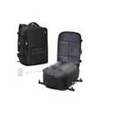 WONHOX Vacuum Seal Backpack for Travel with Air Pump Compression Vacpack Carry on Flight Approved Daypack Laptop Space Saver Bags Storage with Vacuum System 18x14x8 inches Travel Bag Women Men Black