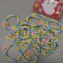 Valentines Day Gift Valentine's Day Candy Heart Bracelet and Plastic Candy Beads Jewelry Love Heart Charm for Gifts Exchange Party Favors