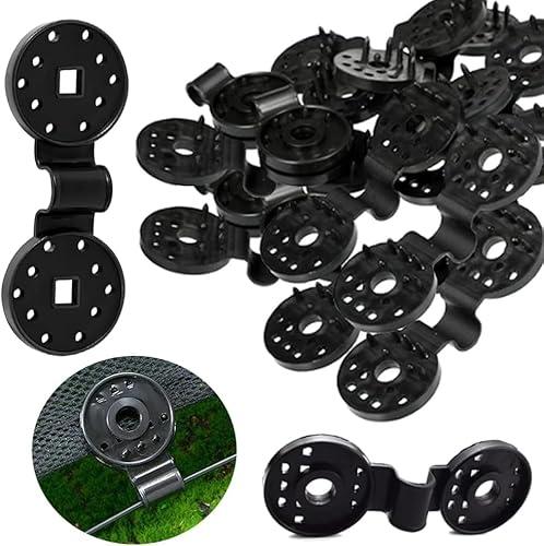 2025 New Shade Cloth Heavy Duty Lock Grip, 100 Pcs Shade Cloth Plastic Clips Windproof Awning Clamp Grip, Greenhouse Shade Fix Clamp Tent Clips for Garden Netting Sun Shade Net (100)