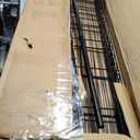 IZEUK 1400 LBS Garage Black Shelving Wide Storage Shelves 4 Tier Adjustable Heavy Duty Metal Wire Rack Standing Shelf Unit for Kitchen Office College Dorm Garage Warehouse 15.8" x 45.8"x 59.4"