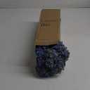 Artificial Hydrangea Flowers in Glass Vase with Faux Water, 13.8" Fake Blue Hydrangeas Arrangement Centerpiece for Home Caf Kitchen Bathroom Decoration