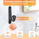 2 x DECLUTTR 10 Pack Coat Hooks, Heavy Duty Wall Hooks for Hanging Coats, Black Towel Hooks Wall Mounted for Key, Towel, Bags, Cup, Hat