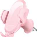 Miracase Phone Holders for Your Car with Metal Hook Clip, Cell Phone Mounts Air Vent Cell Phone Stand Car Mount, Universal Automobile Cradle Fit for iPhone Android and All Smartphones (Pink)