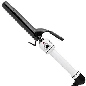 HOT TOOLS Pro Artist Nano Ceramic Curling Iron/Wand | For Smooth, Shiny Hair (1” in) Black/White