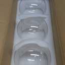 3 Pack Clear Glass Shade Replacements, Globe Glass Lamp Shade Covers for Light Fixtures, 1.65 Inch Fitter Globes Lampshades for Wall Sconces Chandelier Pendant Lights Bath Vanity Lights