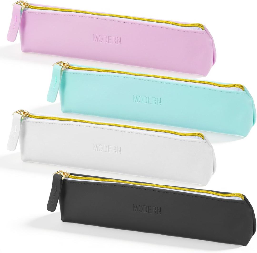 4 Pcs Lipstick Pouch for Purse, Mini Portable Leather Cosmetic Bags, Small Makeup Bag for Purses, Coin Purse & Lipstick Organizer, Travel Kit Storage Pouch for Women