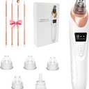 2026 Blackhead Remover Pore Vacuum,Facial Pore Cleaner-5 Suction Power,5 Probes,USB Rechargeable Blackhead Vacuum Kit Electric Acne Extractor Tool for Adult (Gold)