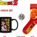 Culture Fly Dragon Ball Z 3-Piece Mug Gift Set, Socks, Christmas Ornament, Funny Characters Mugs, Stocking Stuffer, White Elephant Gag Gift