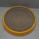 Cat Scratcher，Large Cat Scratching Board (17×3) inch Round Cardboard Cat Scratch Pad and Orange Plastic Base, Suitable for Cat Scratching, Rest and Play