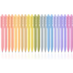Mr. Pen- Retractable Gel Pens, 22 Pack, Black Ink, Mild Pastel Barrel, Fine Point 0.5 mm, Fast Dry, Smooth Writing, Cute Gel Ink Pens Bulk for Drawing, Writing Planner and School Supplies