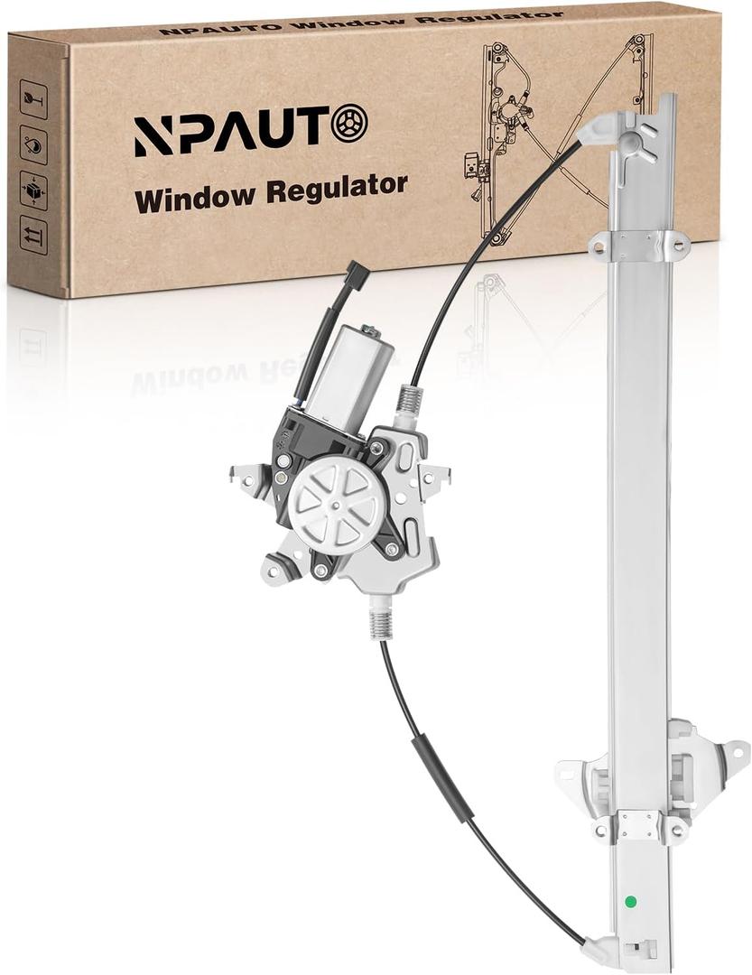 Front Right Passenger Side Power Window Regulator with Motor Replacement for Nissan Frontier Xterra 2005 2006 2007 2008 2009 2010 2011 2012 2013 2014 2015 2016 2017 2018 2019 2020 2021, 2-Pin 741-349