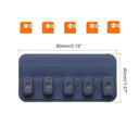 HARFINGTON Cable Clips Cable Management for Cord Organizer Cable Clips Bedroom Nightstand Wire Desk Table Accessories Office Spaces Car, Blue, 1Pcs