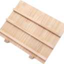 Wood Earring Display Stand Jewelry Holder Card Rings Texture Perfect For Card Display Stand, , Three Layers, Color: Log