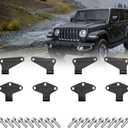 4 Door Hinges for Jeep Wrangler 2007-2018 JK JKU Unlimited Rubicon Sahara OEM Replacement (Interior Door Hinges)