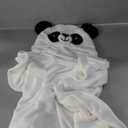 HIPHOP PANDA Hooded Towel - Rayon Made from Bamboo, Bath Towel with Bear Ears for Newborn, Babie, Toddler, Infant - Absorbent Large Baby Towel - Panda, 30 x 30 Inch