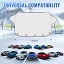 Car Windshield Cover for Ice and Snow - Magnetic Car Windshield Snow Cover, 5-Layer Material Protection Windshield Snow Cover, Winter Frost Guard Car for Most Standard Cars, SUV