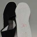 Shoes8teen Men's Martial Art Kung Fu Tai Chi Rubber Sole Canvas Shoes (13, Black Cotton)