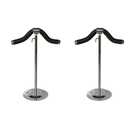 Infant Clothes Display Stand: 2pcs Display Metal Hanger Stainless Clothes Stand Dress Showing Storage Steel Support Girl Clothing Dress Stand, Black And Purple