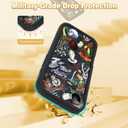 KANGHAR Black Case for iPhone Air Case, Cute Mushroom Art Design Soft TPU Shockproof Protective for Women Girl Summer Phone Cover