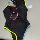 Hilinker Womens Cut Out One Piece Swimsuit Monokini Sexy Slimming Tummy Control Bathing Suit, Small