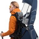 besrey Baby Backpack Carrier, Toddler Hiking Backpack with Safety 3-Height Seat, Adjustable Straps&Waist Belt, Foldable Frame Lightweight Large Capacity Child Carrier for Hiking (Blue/Grey)