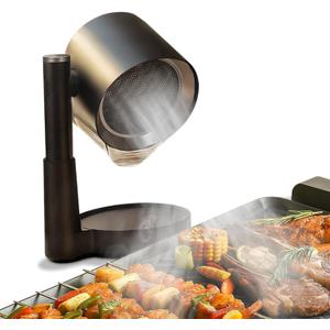 Portable Range Hood - Detachable Aluminum Grease Filter, 3 Speed Exhaust Fan for Indoor & Outdoor RV Cooking, Compact Kitchen Ventilation for BBQ, Grilling, and Stovetop Use, Black
