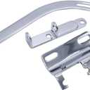 Small Block Chevy Alternator Bracket Kit Chrome, Compatible with Short Water Pump, 9254 9079 9008