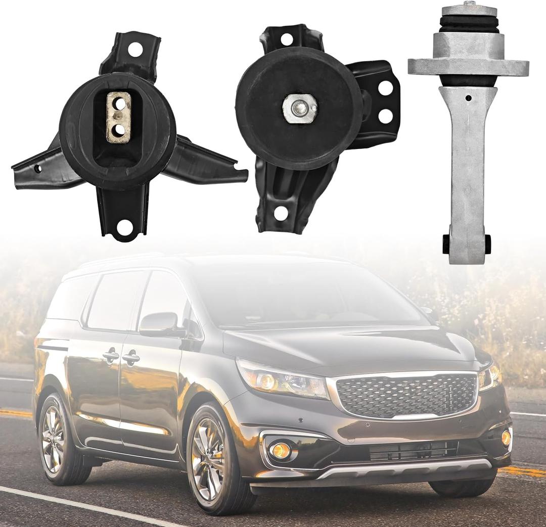 A71204 A71200 A71201 3PCS Engine Motor Mount Transmission Mount Set Fits for Kia Sedona 2015-2021 3.3L V6