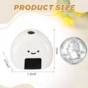 5 Pcs Mini Ceramic Bud Vases Rice Ball Small White Vase Japanese Onigiri Miniature Flower Vase for Flowers and Pampas Grass, Kawaii Japanese Craft for Table Decor