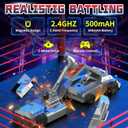 Remote Control Battle Robots, 2-Player RC Fighting Toys for Kids Wireless Fighting Robots STEM Toys 2.4 GHz Wireless Game Set Birthday Gifts for Boys and Girls Age 3+ (Grey)