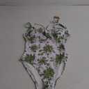 Women’s Tie Floral Sexy One-Piece Tankini Bathing Suits Slimming Swimsuit M