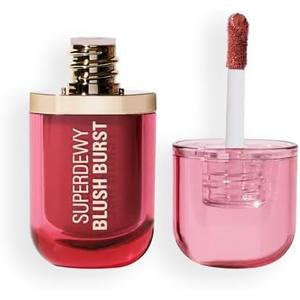 Revolution Beauty London, Superdewy Liquid Blush Burst, Buildable Color for Cheek, Serum Formula with Peptides & Hyaluronic Acid, Vegan & Cruelty-Free, Rose All Day Dusty Pink, 0.14 oz