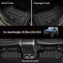 All Weather Floor Mats & Cargo Liner & Backrest Mats for 2007-2018 Jeep Wrangler JK 2 Door Accessories (for 2007-2018 Jeep Wrangler JK 2 Door Full Set)