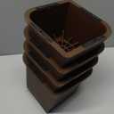 Bed Risers 2 Inch, 3 Inch, 4 Inch, 6 Inch or 8 Inch Heavy Duty Furniture Risers, Up to 6000 Lbs L Shaped Design Bed Lifts Blocks for Couch Desk Sofa Table (Dark Brown 4 Pack, 4 Inch)