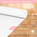 White Wrapping Paper Roll 24"x 1200" Craft Paper Roll for Drawing Painting Art Supplies, White Paper for Easel Poster Bulletin Board, Kraft Paper Roll for Packing Moving, Gift Wrapping Christmas