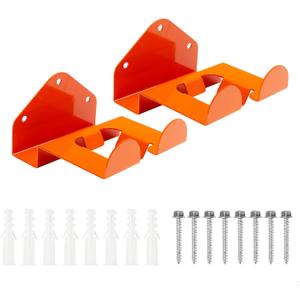 Pack of 2 Garage Organizer Trimmer Rack - Garage Wall Hooks, Tool Hangers for Garage Wall, String Trimmer Hanger, Utility Hooks for Garage Tool Organizers and Storage