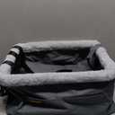 Dog Car Seat Booster for Small Pet Under 20lbs, Portable Travel Puppy Car Seat with Internal Steel Frame, Comfort Cushion & Storage Pockets, Adjustable Straps Fit Most Cars, Grey