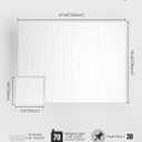 Bumusty Large Cork Board Alternative-48 x 36" Felt Bulletin Board Tiles, with 30 Pushpins, 70 Adhesive Tabs, Bold-Stripe 12-Pack, Cork Boards for Office Push Pin Board Felt Board-Milky White