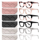 CCVOO 1.5 Oprah Style Reading Glasses for Women, Stylish Eyeglasses, Blue Light Readers for Women, Cheaters, (A1 Mix)