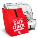 J.L. Childress Gate Check Travel Bag for Car Seats - Car Seat Travel Bag for Airplane, Fits All Baby & Infant Carriers, Airport Accessories for Gate Check, Flying Essentials, AirTag Compatible - Red