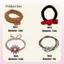 36Pcs Hair Accessory Set with 11pcs Cute Hair Clips,7 Snap Hair Clips,9Pcs Elastic Rubber Bands and 9Pcs Seamless Hair Ties for Girl and Women for All Hair Types Valentine's Day Gifts