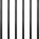 GeilSpace 6 Pack 1/2" 36" Pre-Cut Black Metal Pipe, Industrial Steel Fits Standard Half Inch Black Threaded Pipes and Fittings - Vintage DIY Industrial Shelving (1/2" 36")