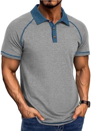 PEVOSU Mens Cotton Polo Shirts Short Sleeve Casual Golf Shirts Summer Collared Polo Shirt for Men XL PEVOSU Mens Cotton Polo Shirts Short Sleeve Casual Golf Shirts Summer Collared Polo Shirt for Men XL